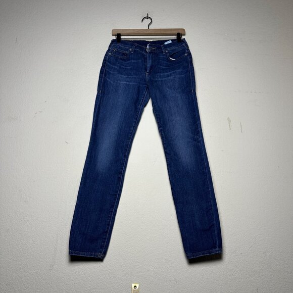 Y2K True Religion Halle Mid Rise Skinny Slim Denim Jean Pant Women 27 Blue MX - Picture 2 of 15